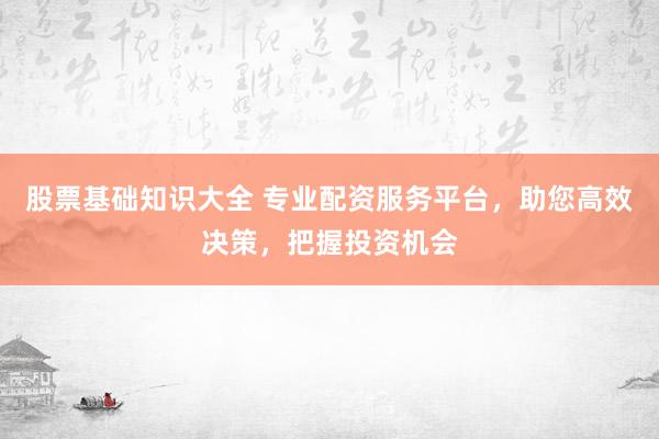 股票基础知识大全 专业配资服务平台，助您高效决策，把握投资机会