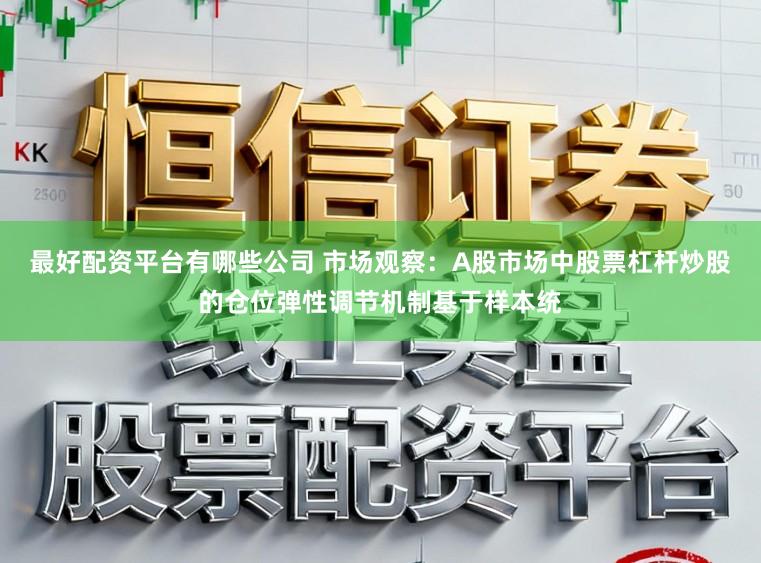 最好配资平台有哪些公司 市场观察：A股市场中股票杠杆炒股的仓位弹性调节机制基于样本统